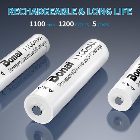 BONAI AAA Rechargeable Batteries 24 Pack, 1100mAh 1.2V Ni-MH High Capacity Triple A Battery in Kuwait
