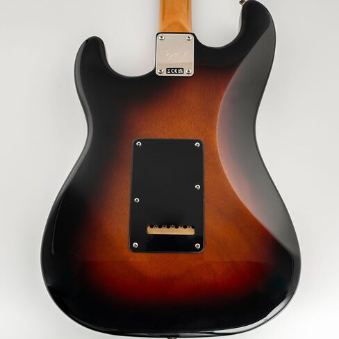 Musiclily HSS 11 Holes Strat Electric Guitar Pickguard and BackPlate Set for Fender US/Mexico Made Standard Stratocaster Modern Style Guitar Parts,3Ply Black in Saudi Arabia