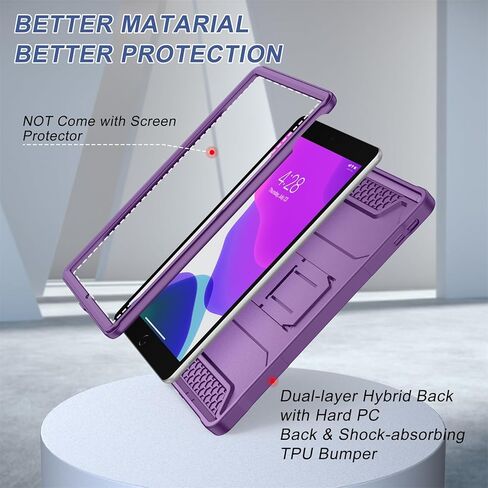 حافظة Soke لجهاز iPad الجيل التاسع/الثامن/السابع مقاس 10.2 بوصة (إصدار 2021/2020/2019)، غطاء واقٍ متين مقاوم للصدمات مع مسند مدمج لجهاز Apple iPad 10.2 بوصة - أزرق داكن in Kuwait