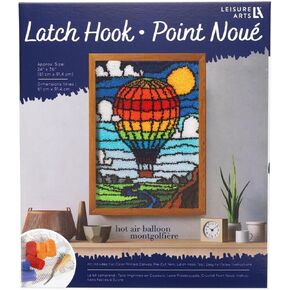 LEISURE ARTS Latch Hook Kit Butterfly, 14", Latch Hook Kit, Latch Hook Rug Kits, Rug Making Kit, Latch Hook Kits for Adults, Latch Hook Kits for Adults Beginners