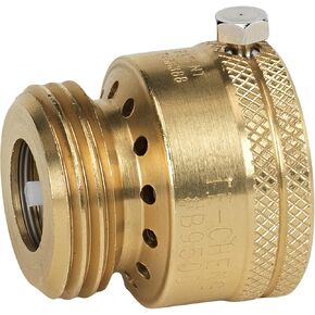 Homewerks Worldwide VACBFPZ4B Vacuum Breaker Hose Bib Backflow Preventer, 3/4 Inch, Brass