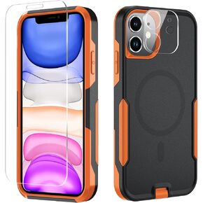 Case for iPhone 11, Heavy Duty Rugged Case Belt Clip Holster Protective Cover [Shockproof] [Tempered Glass Screen Protector+Camera Lens Protector] for Apple iPhone 11 (Aqua) in Kuwait