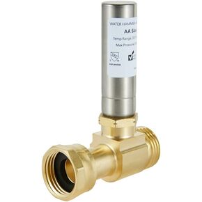 (Pack of 2) EFIELD S-241 Stainless Steel Water Hammer Arrestor For Washing Machine, 3/4 Inch Swivel FHT x 3/4 Inch MHT,