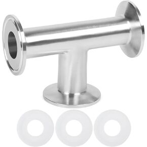 1.5" Tri Clamp Tee 3 Way Sanitary Fitting Equal Tee Tube 38mm Pipe OD Stainless Steel 304 Sanitary Polished