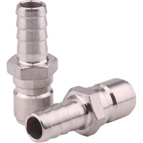 DERNORD Stainless Steel Female Quick Disconnect FPT 1/2" Homebrewing Connector Sanitary Fitting Pack of 2