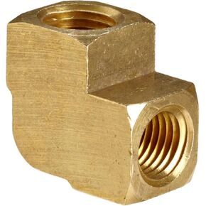 90 Degree Elbow Brass Barstock Fitting, 3/4" Female x 3/4" Female NPT