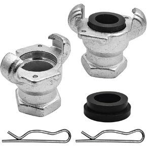2 مجموعات NPT تركيب خرطوم الهواء الحديد 2 العروة اقتران عالمي شيكاغو المناسب 3/4 "NPT أنثى