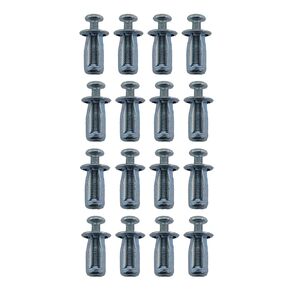 16PCS M6x25 Zinc Plated Carbon Steel Cross Recessed Expansion Screws Hollow Tin Plate Aluminum Plate Countersunk Expansion Screws Petal Nut with Screw Assembly for Thin Soft Wall