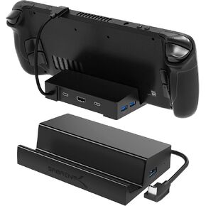 SABRENT Docking Station Compatible with Steam Deck, 7-in-1 Steam Deck Dock with M.2 SSD Slot, HDMI 2.0 4K@60Hz, Gigabit Ethernet, Dual USB-A 3.2 and Single USB 2.0 Ports with 90W USB-C Charging Port