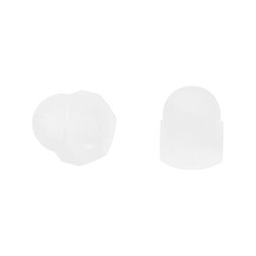 uxcell M8x1.25 Acorn Cap Nuts, 25Pcs Nylon Dome Cap Head Acorn Nut Hardware Nuts for Bolt Cover, White