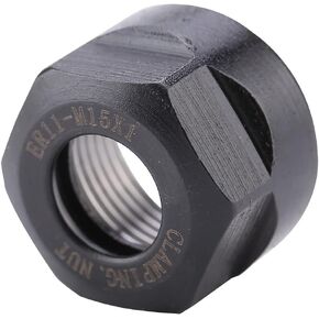 1Pcs Er11 Type Collet Clamping Nuts, Er11 Mutter M15 X 1 Nut Chuck Holder Clamping Bit (M15*1 ER11A)