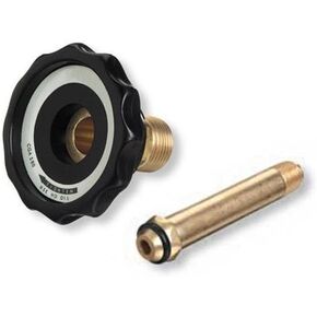 Hand Tight CGA-580 Nut & Nipple, Argon Regulator Inlet Bottle/Cylinder Fittings