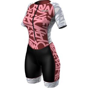 WIXEN PRO Race Suit Women Triathlon Suit Sleeve Trisuit Aerodynamic Bike Run swim Suit Back Pocket in Kuwait
