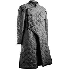 Thick Padded Gambeson Coat Aketon Full Length Jacket Armor Costumes Dress SCA