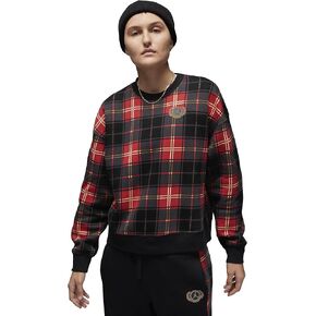 Jordan Girl's Brooklyn Plaid Fleece Crew (Big Kids)