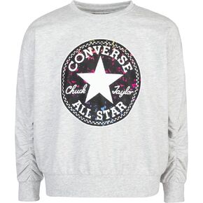 Converse Girl's Ruched Chuck Patch Crew (Little Kids)