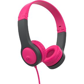 JLab JBuddies Folding Kids Wired Headphones Gen 2, Blue/Grey, Toddler Headphones, Noise Isolation, Kids Safe, Volume Limiting Headphones, Headphones for Children Ages 2+