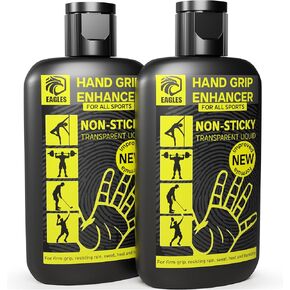 Ultimate Gripping Solution to Keep Sweaty Hands Dry - Transparent, Non Sticky, Anti-Slip Grip Enhancer for Pole Dancing Tennis Golf Pickleball Badminton and all Sports - Repels Sweat & Moisture