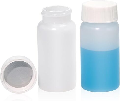 20 ml HDPE Scintillation Vials, Liquid Sample Scintillation Counting Vials, 22-400 White Screw Cap, Silver Aluminum Foil Liner, 100 PCS in Kuwait