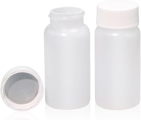 20 ml HDPE Scintillation Vials, Liquid Sample Scintillation Counting Vials, 22-400 White Screw Cap, Silver Aluminum Foil Liner, 100 PCS in Kuwait