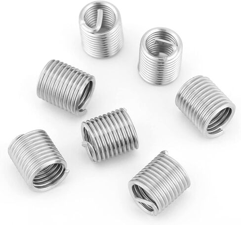 M8 Helicoil, 100 PCS Stainless Steel M8 x 1.25 x 2D Length Threaded Inserts, Thread Reinforce Repair Tool for Helical Repair in Saudi Arabia