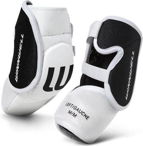 Winnwell Classic Hockey Elbow Pads- Protective Hockey Gear for Youth, Junior, Senior Players - Equipment for Roller, Street & Ice Hockey in Saudi Arabia