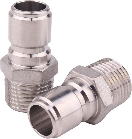 DERNORD Stainless Steel Female Quick Disconnect FPT 1/2" Homebrewing Connector Sanitary Fitting Pack of 2 in Kuwait