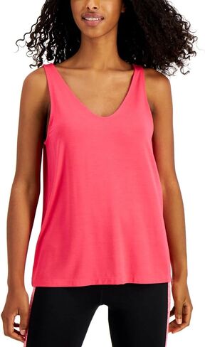 Ideology Womens Black Stretch Sleeveless V Neck Active Wear Tank Top XXL in Kuwait