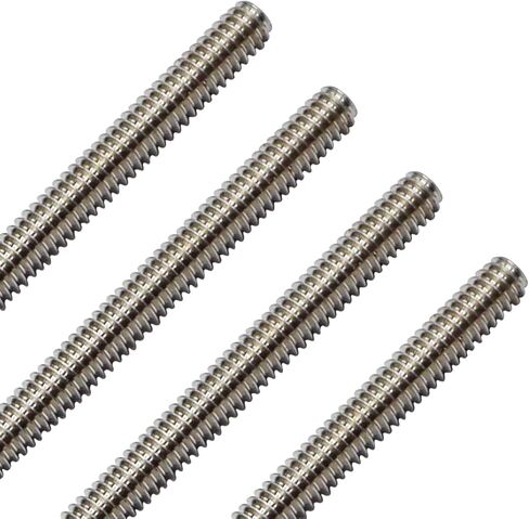 قضبان ملولبة من الفولاذ المقاوم للصدأ مقاس 30.48 سم من Aiwaiufu، 1/4"-20 جميع القضبان الملولبة بالكامل (عبوة من 4 قطع) in Kuwait