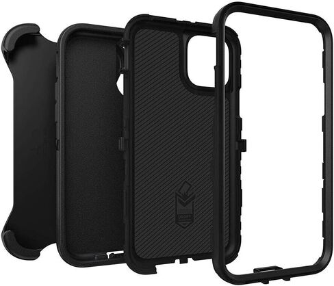 OtterBox iPhone 11 Pro Defender Series Case - BLACK, rugged & durable, with port protection, includes holster clip kickstand in Kuwait