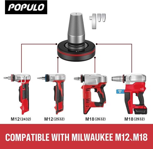 Populo Expand Tool Head 1/2" Compatible with Milwaukee M18 Expand Tool in Kuwait