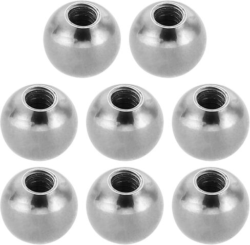 مقبض صواميل كروية M4x10mm من PATIKIL، 8 قطع خيط أنثى 304 من الفولاذ المقاوم للصدأ غطاء لولبي بفتحة عمياء مستديرة لآلات الإضاءة لتزيين المنزل بنفسك، فضي in Saudi Arabia