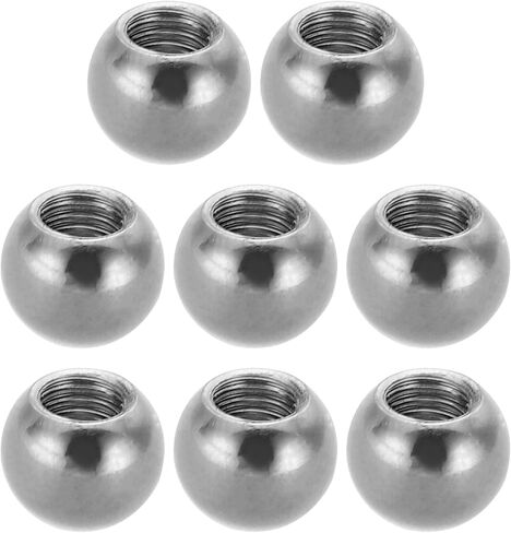 مقبض صواميل كروية M4x10mm من PATIKIL، 8 قطع خيط أنثى 304 من الفولاذ المقاوم للصدأ غطاء لولبي بفتحة عمياء مستديرة لآلات الإضاءة لتزيين المنزل بنفسك، فضي in Saudi Arabia