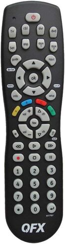 QFX REM-115 8 in 1 Large Jumbo Universal Remote Control for RCA, Sony, Philips, Samsung, GE, Zenith, Panasonic, Sharp, Toshiba, Daewoo, Hitachi, Sanyo, LG, JVC, Mitsubishi, Emerson, Magnavox | Compatible with Philips, LG, Panasonic, Toshiba & Many More, C in Kuwait