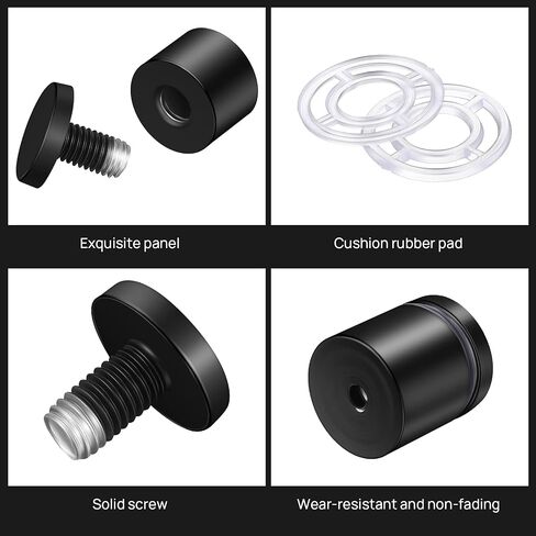8 Pieces Stainless Steel Standoff Screws Wall Standoff Advertising Nail Mounting Glass Hardware for Advertise Fixing (1 x 1 Inch) in Saudi Arabia