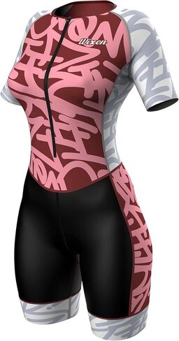 WIXEN PRO Race Suit Women Triathlon Suit Sleeve Trisuit Aerodynamic Bike Run swim Suit Back Pocket in Kuwait