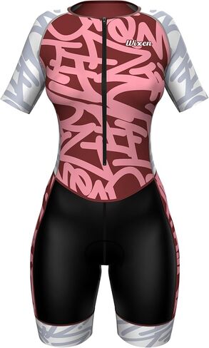 WIXEN PRO Race Suit Women Triathlon Suit Sleeve Trisuit Aerodynamic Bike Run swim Suit Back Pocket in Kuwait