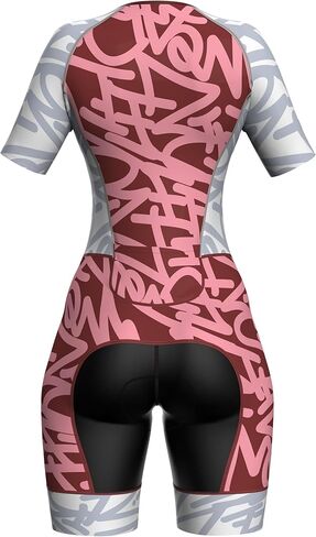 WIXEN PRO Race Suit Women Triathlon Suit Sleeve Trisuit Aerodynamic Bike Run swim Suit Back Pocket in Kuwait