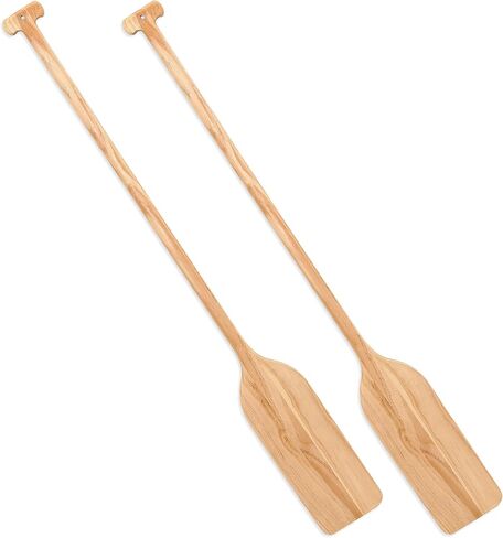 2 Pcs Oar Wood Paddle 48 Inch Wooden Paddle Canoe Paddle Solid Pine Wood Paddle Handheld Wood Oar for Kayak Water Sport DIY Home Decoration Gifts Arts Craft Projects in Saudi Arabia