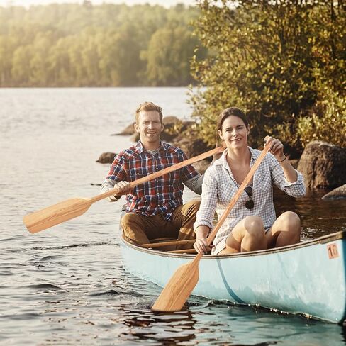 2 Pcs Oar Wood Paddle 48 Inch Wooden Paddle Canoe Paddle Solid Pine Wood Paddle Handheld Wood Oar for Kayak Water Sport DIY Home Decoration Gifts Arts Craft Projects in Saudi Arabia