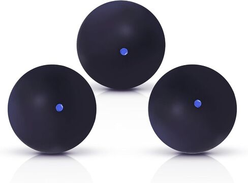 Flylin Single Dot Squash Ball, Squash Balls High Bounce for Competition Training, 37mm Beginner Sports Squash Ball Pack of 3 in Saudi Arabia