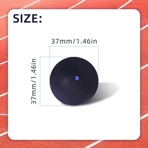 Flylin Single Dot Squash Ball, Squash Balls High Bounce for Competition Training, 37mm Beginner Sports Squash Ball Pack of 3 in Saudi Arabia