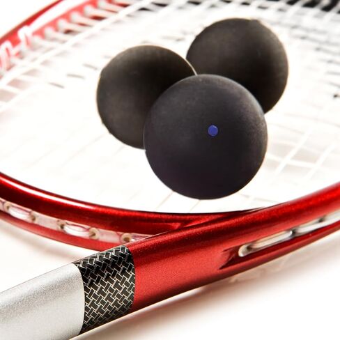 Flylin Single Dot Squash Ball, Squash Balls High Bounce for Competition Training, 37mm Beginner Sports Squash Ball Pack of 3 in Saudi Arabia