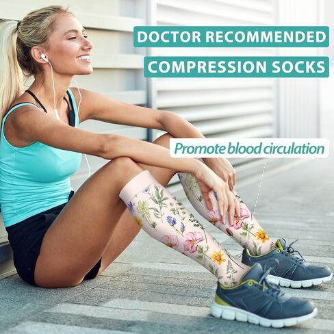 Bluemaple Compression Socks for Women & Men Circulation (6 Pairs) is Best Support for Athletic,Running,Pregnancy,Daily in Saudi Arabia