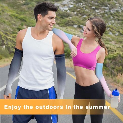 3 Pairs of UV Protection Cooling Arm Covers Women’s Sun Protection Cycling Arm Covers Fashion in Kuwait