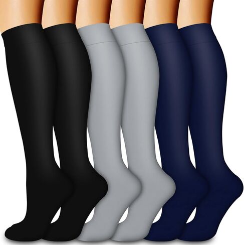 Bluemaple Compression Socks for Women & Men Circulation (6 Pairs) is Best Support for Athletic,Running,Pregnancy,Daily in Saudi Arabia