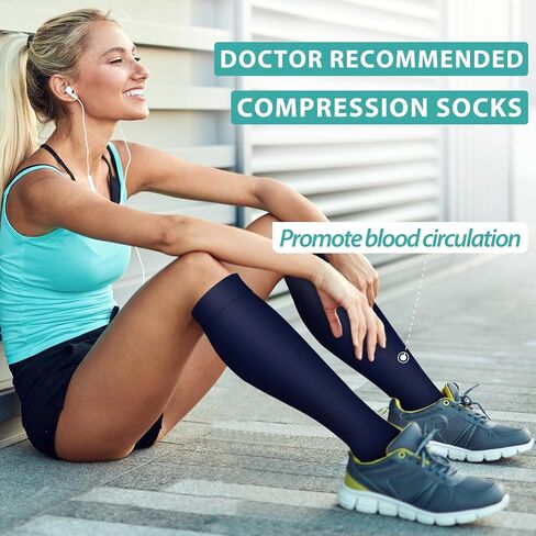 Bluemaple Compression Socks for Women & Men Circulation (6 Pairs) is Best Support for Athletic,Running,Pregnancy,Daily in Saudi Arabia