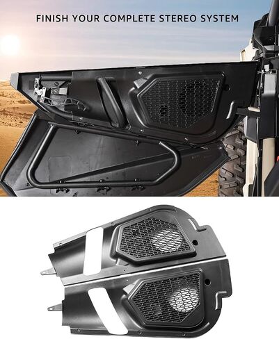 A & UTV PRO Front Dash Speaker Pods, 6.5 inch Speaker Enclosure Panels for 2017-2023 Can Am Maverick X3 / X3 Max Stereo System in Saudi Arabia