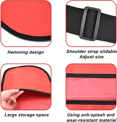 Discus & Shot Put Carrier Bag, Track and Field Discus Shot Put Bag with Adjustable Strap, 2 Large Pockets, Discus Pouch, Discus Equipment Athletics Accessories in Kuwait