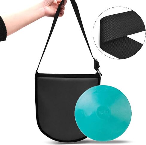 Discus & Shot Put Carrier Bag, Track and Field Discus Shot Put Bag with Adjustable Strap, 2 Large Pockets, Discus Pouch, Discus Equipment Athletics Accessories in Kuwait